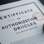 autorización para la conducción de vehículos